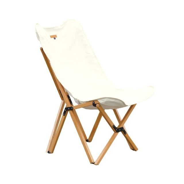 【色: ホワイト】S'moreスモア Woodie pack chair アウト約100kgサイズ