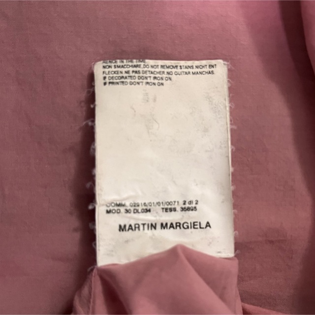 Maison Martin Margiela(マルタンマルジェラ)の美品 Martin Margiela マルタンマルジェラ 切り替えシャツ ピンク メンズのトップス(シャツ)の商品写真