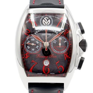 フランクミュラー(FRANCK MULLER)の内部点検済 国内正規品 FRANCK MULLER フランクミュラー トノーカーベックス ライジングサン 8080CCDT RSUN AC 100本限定 日本限定 黒 ブラック ギョーシェ SS ステンレス 純正尾錠 トノウ カーベックス メンズ 自動巻き【6ヶ月保証】【中古】【腕時計】(腕時計(アナログ))