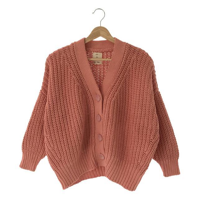 【美品】  Ron Herman / ロンハーマン | × babaa Chunky Cotton Cardigan チャンキー コットン カーディガン | サーモンピンク | レディース