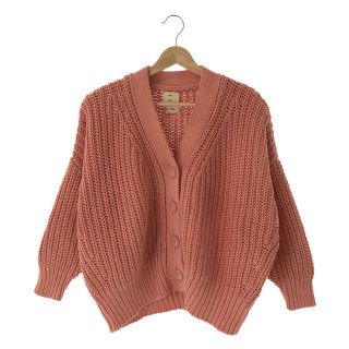 【美品】 Ron Herman / ロンハーマン | × babaa Chunky Cotton Cardigan チャンキー コットン カーディガン | サーモンピンク | レディース 【美品】 Ron Herman / ロンハーマン | × babaa Chunky Cotton Cardigan チャンキー コットン カーディガン | サーモンピンク | レディース