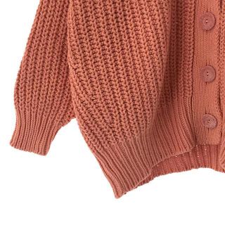 【美品】 Ron Herman / ロンハーマン | × babaa Chunky Cotton Cardigan チャンキー コットン カーディガン | サーモンピンク | レディース