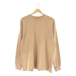 オーラリー(AURALEE)のAURALEE / オーラリー | LUSTER PLAITING L/S スーピマ コットン ロングスリーブ カットソー | 4 | ベージュ | メンズ(Tシャツ/カットソー(七分/長袖))