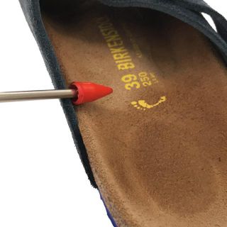 【美品】  BIRKENSTOCK / ビルケンシュトック | ZURICH チューリッヒ デニムブルー スエード レザー サンダル 箱有 | 25 | ダークネイビー | メンズ