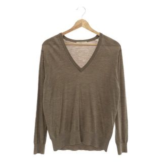 プラージュ(Plage)の【美品】  Plage / プラージュ | イタリアシ 18G Vネック プルオーバー ニット | ブラウン | レディース(ニット/セーター)