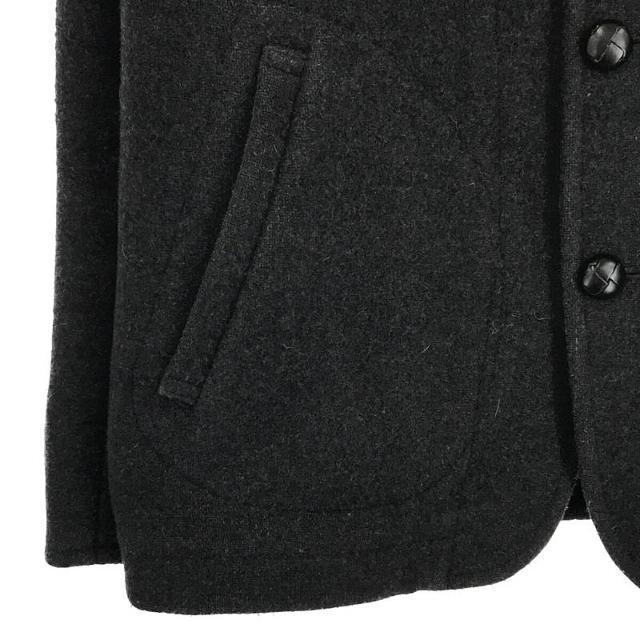 DANTON(ダントン)のDANTON / ダントン | FREDY&GLOSTER 取扱い 丸襟ウールモッサジャケット | 40 | チャコール | レディース レディースのジャケット/アウター(その他)の商品写真