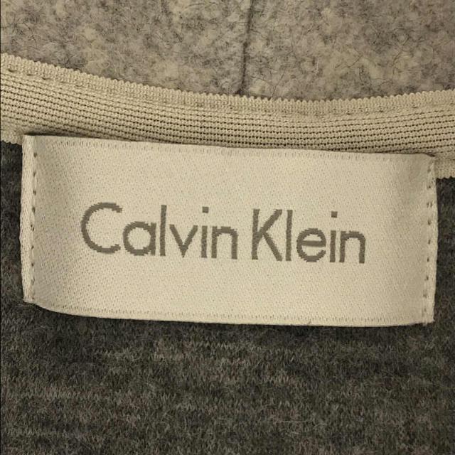 Calvin Klein(カルバンクライン)のCALVIN KLEIN / カルバンクライン | ウール アンゴラ 混紡 ショールカラー ガウン コート | M | グレー | レディース レディースのジャケット/アウター(その他)の商品写真