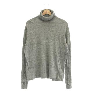 オーラリー AURALEE カットソー SEAMLESS HI NECK L/S TEE タートルネック ロングスリーブ コットン トップス メンズ 3(S相当) ネイビー