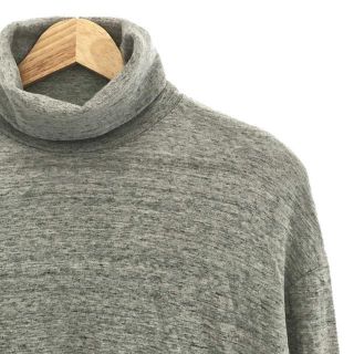 オーラリー AURALEE カットソー SEAMLESS HI NECK L/S TEE タートルネック ロングスリーブ コットン トップス メンズ 3(S相当) ネイビー