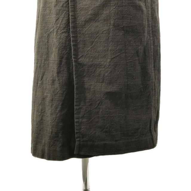 FUMIKA_UCHIDA(フミカウチダ)のFUMIKA UCHIDA / フミカウチダ | デザインラップ 巻きスカート | 36 | カーキ | レディース レディースのスカート(ロングスカート)の商品写真