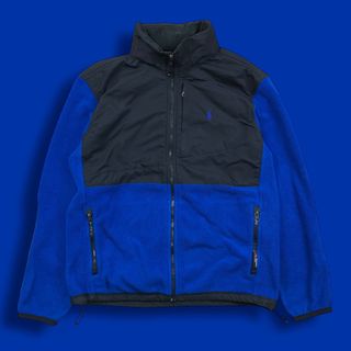 ポロラルフローレン(POLO RALPH LAUREN)の90s ポロラルフローレン ヴィンテージポーラテックフリースジャケット ブルー(ブルゾン)