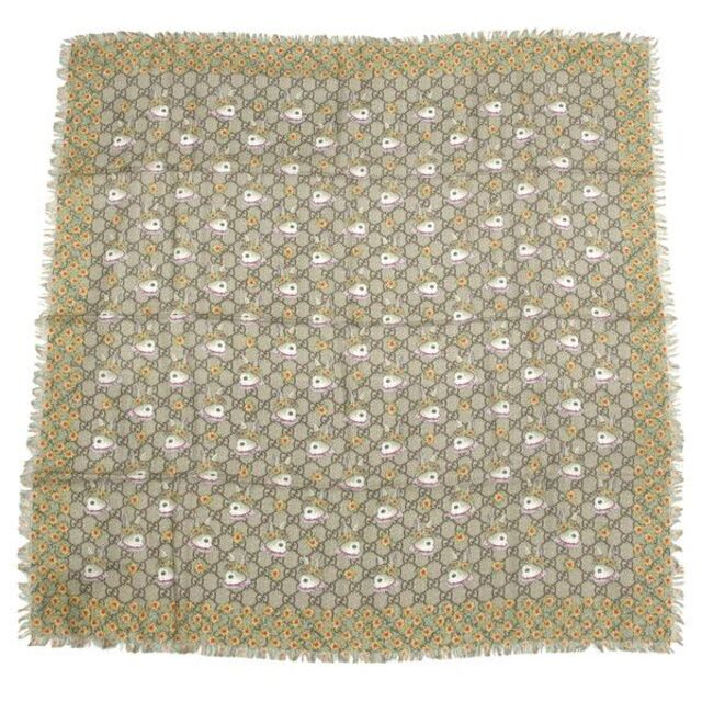 【WEB限定】 スカーフ グッチ - Gucci 80cm h-g629 未使用 レディース シルク レーヨン バンダナ+スカーフ