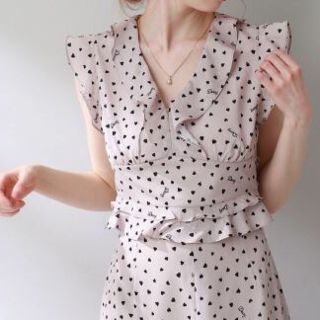 2000円OFF! DEICY ランダムハート ブラック セットアップ