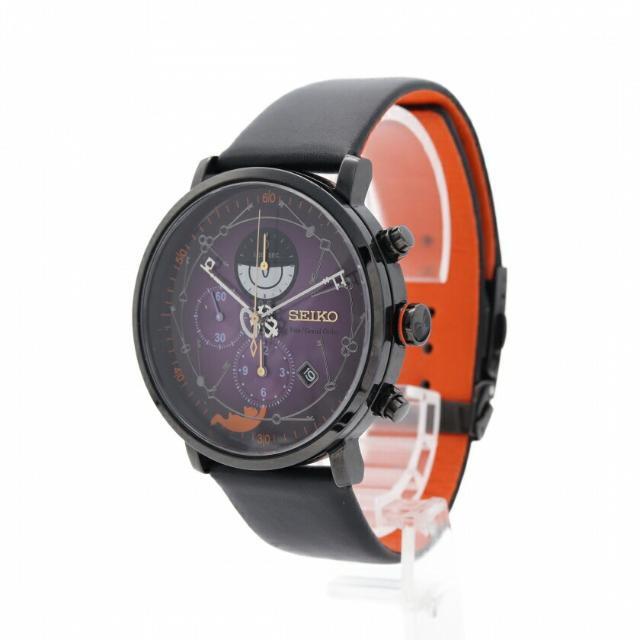 SEIKO(セイコー)のSEIKO × Fate/Grand Order Sbigail Williams メンズ 腕時計 クオーツ SS レザー ブラック パープル文字盤 メンズの時計(腕時計(アナログ))の商品写真