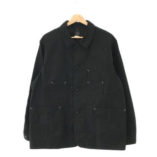 ポストオーバーオールズ(POST OVERALLS)の【美品】  POST O'ALLS / ポストオーバーオールズ | DeLuxe Railroader vintage moleskin デラックス ローダー モールスキン カバーオール ジャケット | M | ブラック | メンズ(その他)