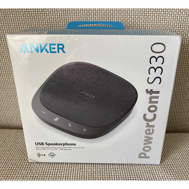 Anker(アンカー)の新品未開封/ANKER/PowerConf S330/USBスピーカーフォン スマホ/家電/カメラのオーディオ機器(スピーカー)の商品写真