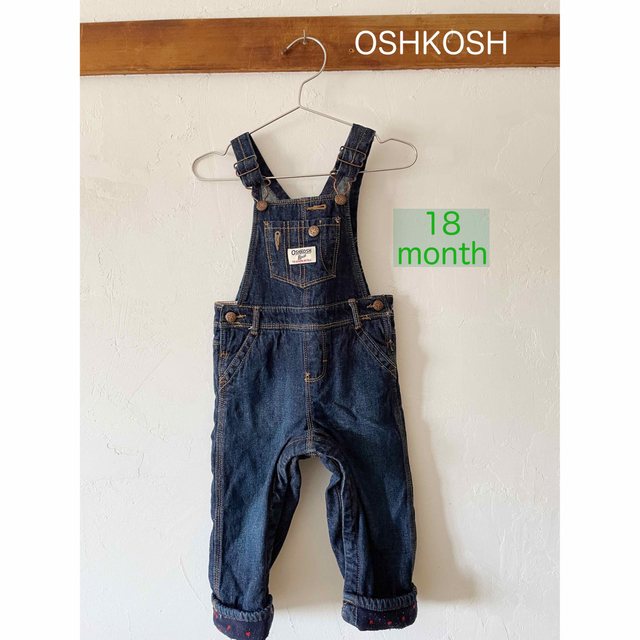 OshKosh(オシュコシュ)のオシュコシュ　ベビー　オーバーオール OSHKOSH キッズ/ベビー/マタニティのベビー服(~85cm)(ロンパース)の商品写真