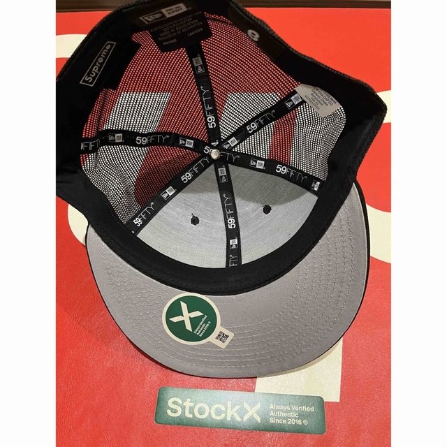 Supreme Box Logo Mesh Back New Era Black