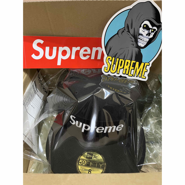 Supreme Box Logo Mesh Back New Era Black