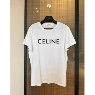 本物品質の セリーヌCELINEロゴTシャツ size M Tシャツ/カットソー