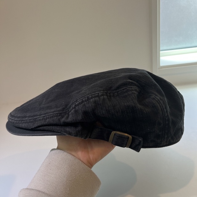 帽子　ハンチング　ブラック　メンズ メンズの帽子(ハンチング/ベレー帽)の商品写真