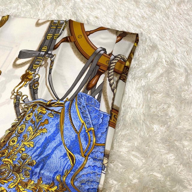 HERMES - エルメス HERMES スカーフ 大判 マルチ 総柄 高級 ハイ HERMES - エルメス HERMES スカーフ 大判 マルチ 総柄 高級 ハイ