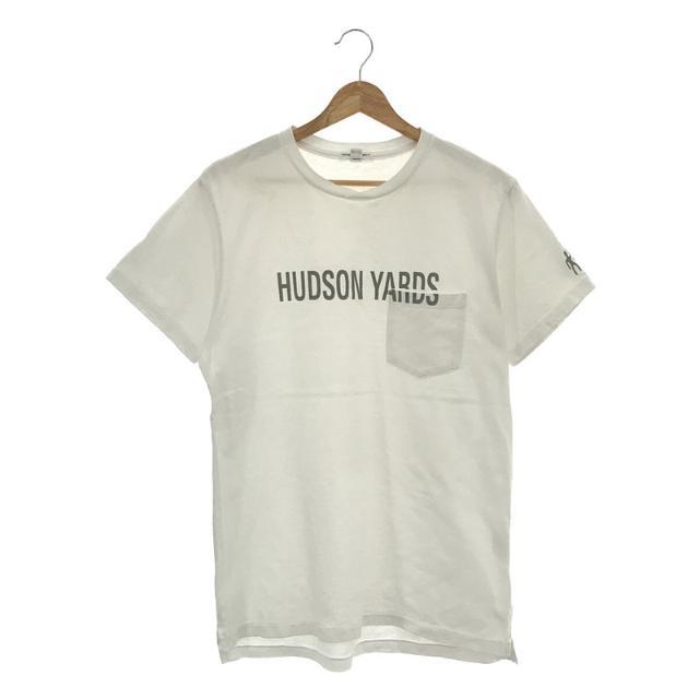 Engineered Garments(エンジニアードガーメンツ)のEngineered Garments / エンジニアドガーメンツ | Printed Cut off Neck T-shirt-Hudson Yards ハドソンヤード プリント ポケット Tシャツ | M | ホワイト | メンズ メンズのトップス(Tシャツ/カットソー(半袖/袖なし))の商品写真
