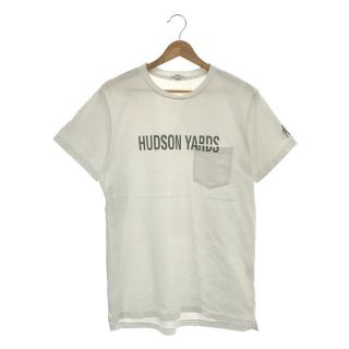 エンジニアードガーメンツ(Engineered Garments)のEngineered Garments / エンジニアドガーメンツ | Printed Cut off Neck T-shirt-Hudson Yards ハドソンヤード プリント ポケット Tシャツ | M | ホワイト | メンズ(Tシャツ/カットソー(半袖/袖なし))