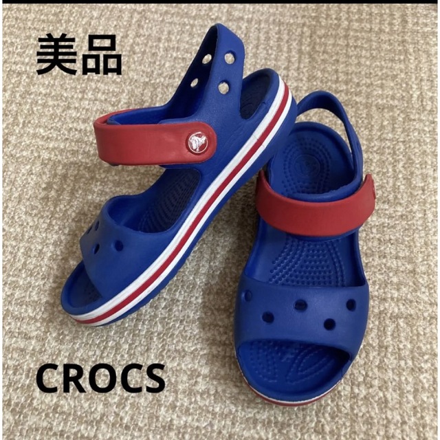 crocs(クロックス)の【美品】クロックス サンダル 18cm キッズ/ベビー/マタニティのキッズ靴/シューズ(15cm~)(サンダル)の商品写真