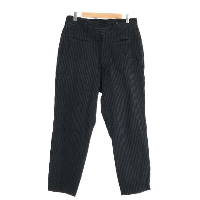 Kaptain Sunshine / キャプテンサンシャイン | Seersuckers Traveller Trousers コットン シルク ストライプ シアサッカー トラベラー トラウザー | 34 | ネイビー | メンズ