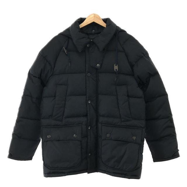 美品】 Barbour バブアー BEDALE SL DOWN ビデイル フーデッド ダウン ジャケット 38 ネイビー メンズ 