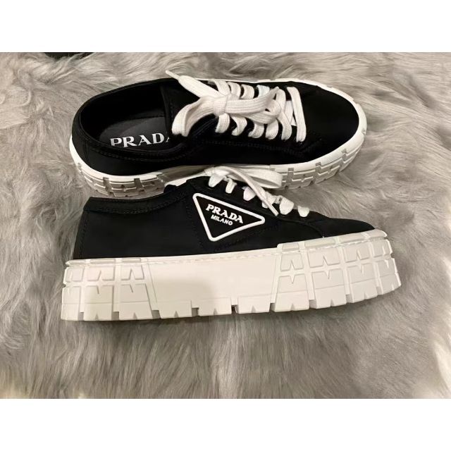 PRADA ダブルホイール ナイロンギャバジン スニーカー 37サイズ