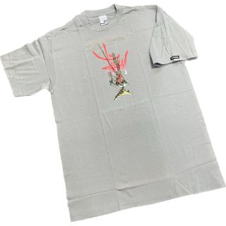 ステューシー(STUSSY)の【STUSSY】90s old stussy カスタメイドTシャツ 灰 L 新品(Tシャツ/カットソー(半袖/袖なし))