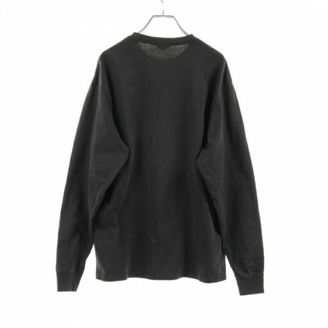 KITH(キス)のボックスロゴ Tシャツ カットソー クルーネック 長袖 ブラック メンズのトップス(Tシャツ/カットソー(七分/長袖))の商品写真