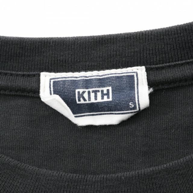 KITH(キス)のボックスロゴ Tシャツ カットソー クルーネック 長袖 ブラック メンズのトップス(Tシャツ/カットソー(七分/長袖))の商品写真