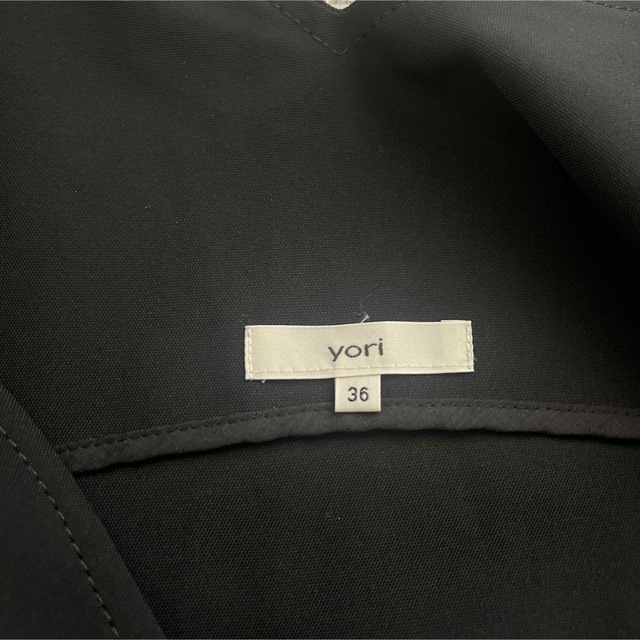 yori トリアセリボンサロペット ブラック 36の通販 by zuu shop |ラクマ