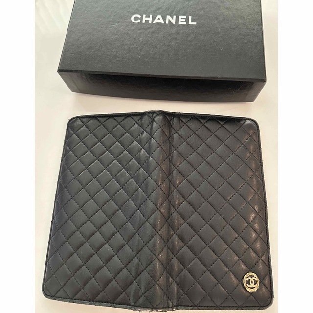 CHANEL 店舗購入 長財布 キルティング レザー 黒 ピンク