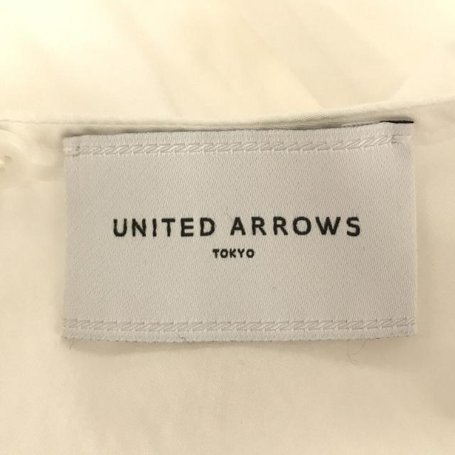 UNITED ARROWS(ユナイテッドアローズ)のUNITED ARROWS / ユナイテッドアローズ | コンストラクティブ スリーブ ブラウス | F | WHITE | レディース レディースのトップス(シャツ/ブラウス(半袖/袖なし))の商品写真