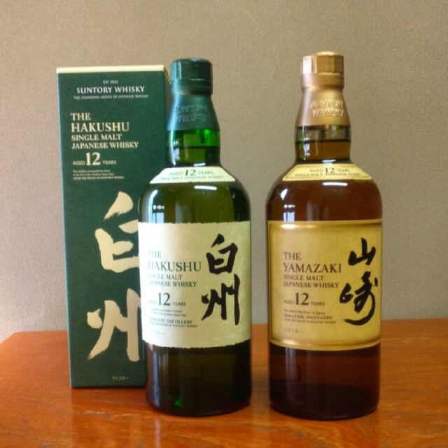 山崎12年700ml&白州12年700mlセット 食品/飲料/酒の酒(ウイスキー)の商品写真