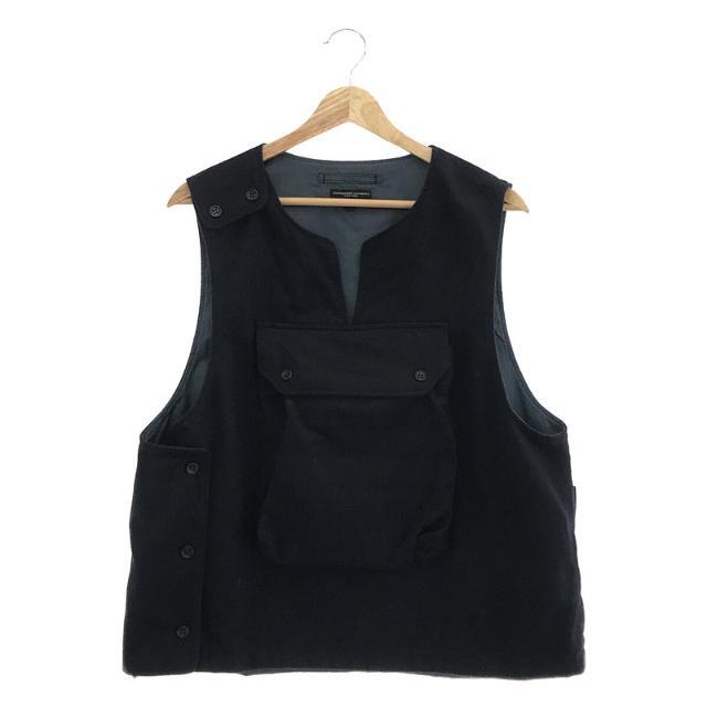 フロント×1バック×1裏地【美品】  Engineered Garments / エンジニアドガーメンツ | Cover Vest Polyester ポリエステル コットン ウール カバー ベスト | 3 | ネイビー | メンズ