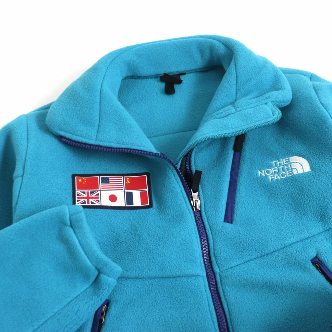 美品□ザ ノースフェイス NA72235 Trans Antarctica Fleece Jacket ワッペン ZIPUP  フリースジャケット/ブルゾン ジェイド2 XL 正規品