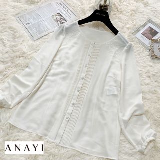 アナイ(ANAYI)のANAYI ♡レースとろみブラウス 38(シャツ/ブラウス(長袖/七分))