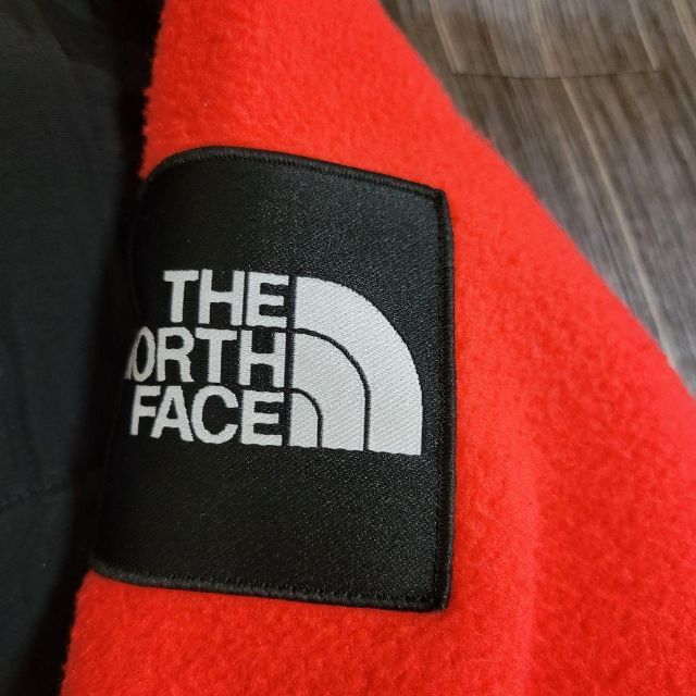 THE NORTH FACE - ノースフェイス レッド×ブラック ウール パーカー