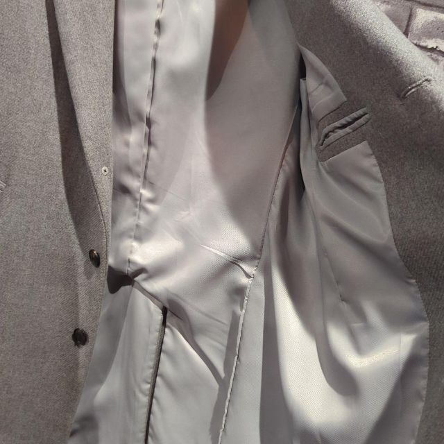 EDIFICE(エディフィス)の美品　エディフィス　ロングコート　メンズ　チェスターコート　ウール メンズのジャケット/アウター(チェスターコート)の商品写真