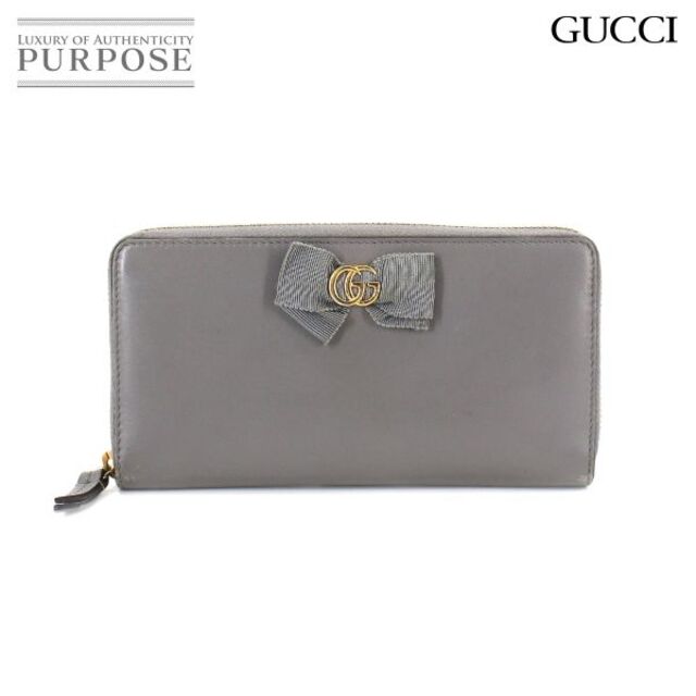 激安大阪 グッチ GUCCI GGマーモント ラウンドファスナー 長財布