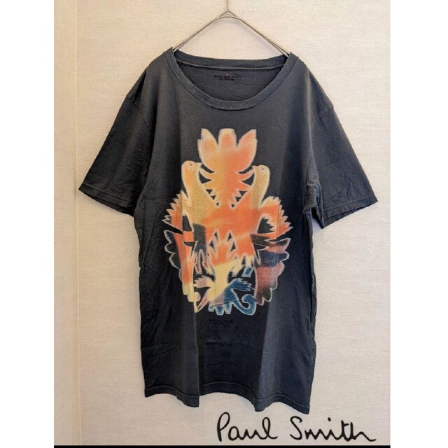 Paul Smith(ポールスミス)の【送料無料メンズ】PaulSmithポールスミス　プリントTシャツ　黒　Ｌ メンズのトップス(Tシャツ/カットソー(半袖/袖なし))の商品写真