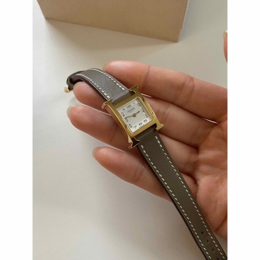 Hermes - HERMES Hウォッチ エトゥープ ミニ 21mmの通販 by baram