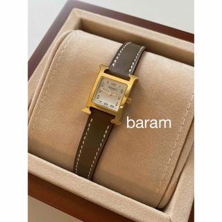 Hermes - HERMES Hウォッチ エトゥープ ミニ 21mmの通販 by baram