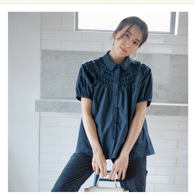 SONO 襟付きブラウス very ベビーピンク完売 【18%OFF】 レディース