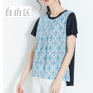 ジユウク(自由区)の美品 ♡自由区 イギリス LIBERTY クルーネックプルオーバー(Tシャツ(半袖/袖なし))